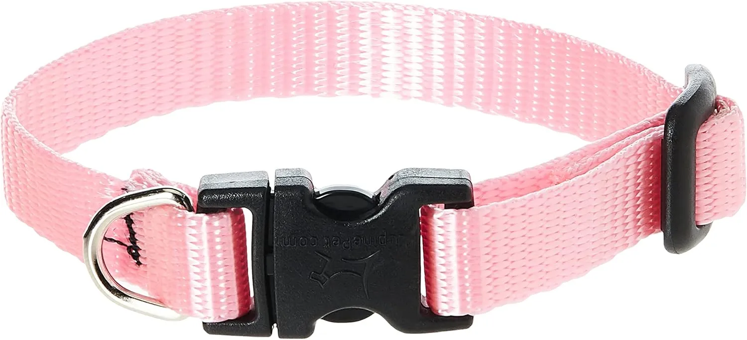 1/2in Pink 8-12 Adj Collar