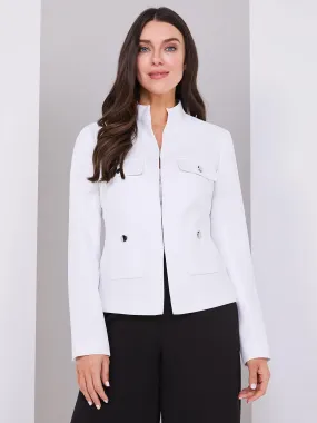 4 Pocket High Collar Blazer