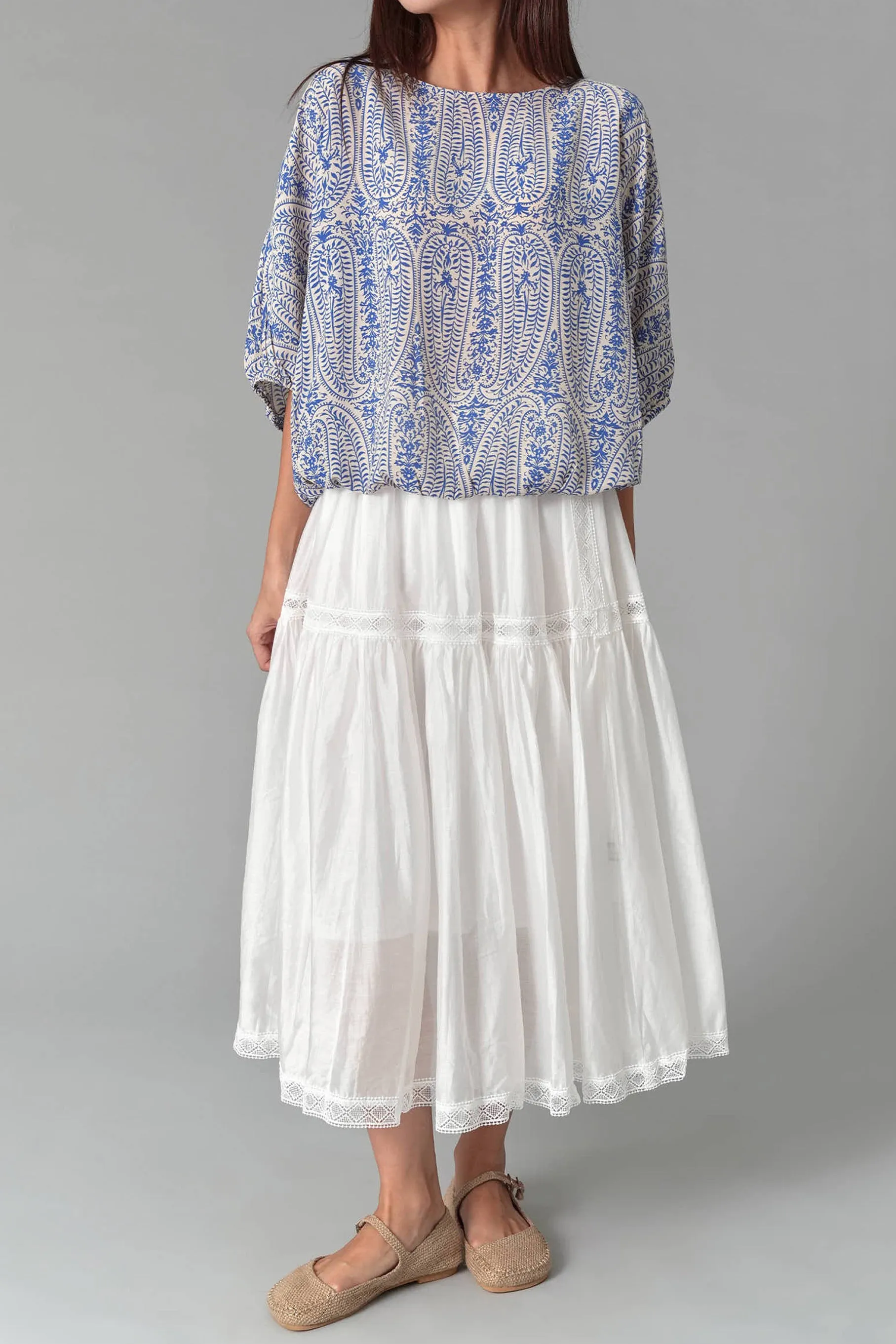 Adeline Maxi Skirt, White