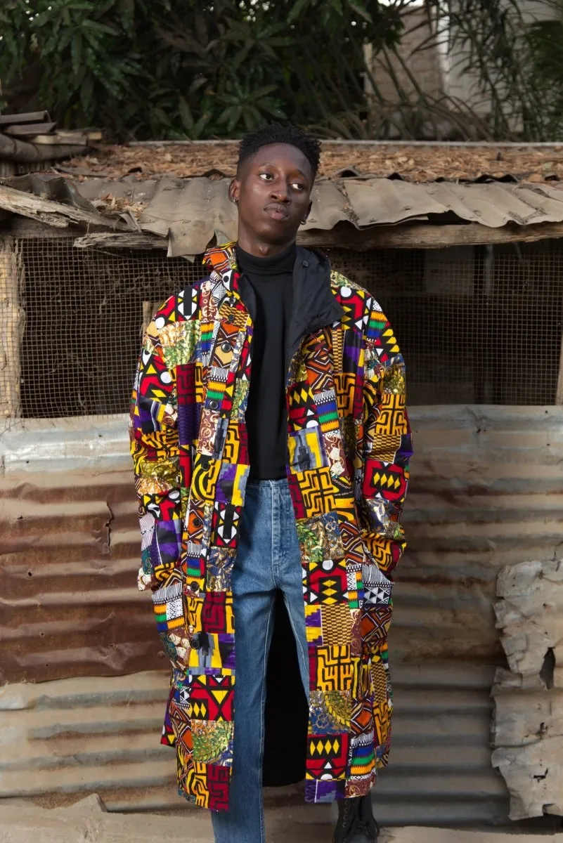 African Summer Parka In Patchwork