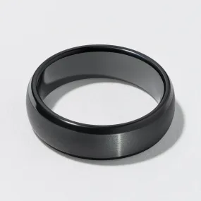 Black Tungsten Classic Wedding Band - Polished 6mm