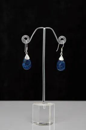 Blue Coral Earrings - 619