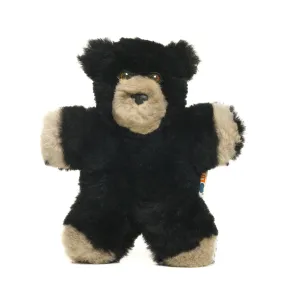 Bly the Black Bear - Sheepskin Toy for Babies - 100% Premium Soft Australian Lambskin