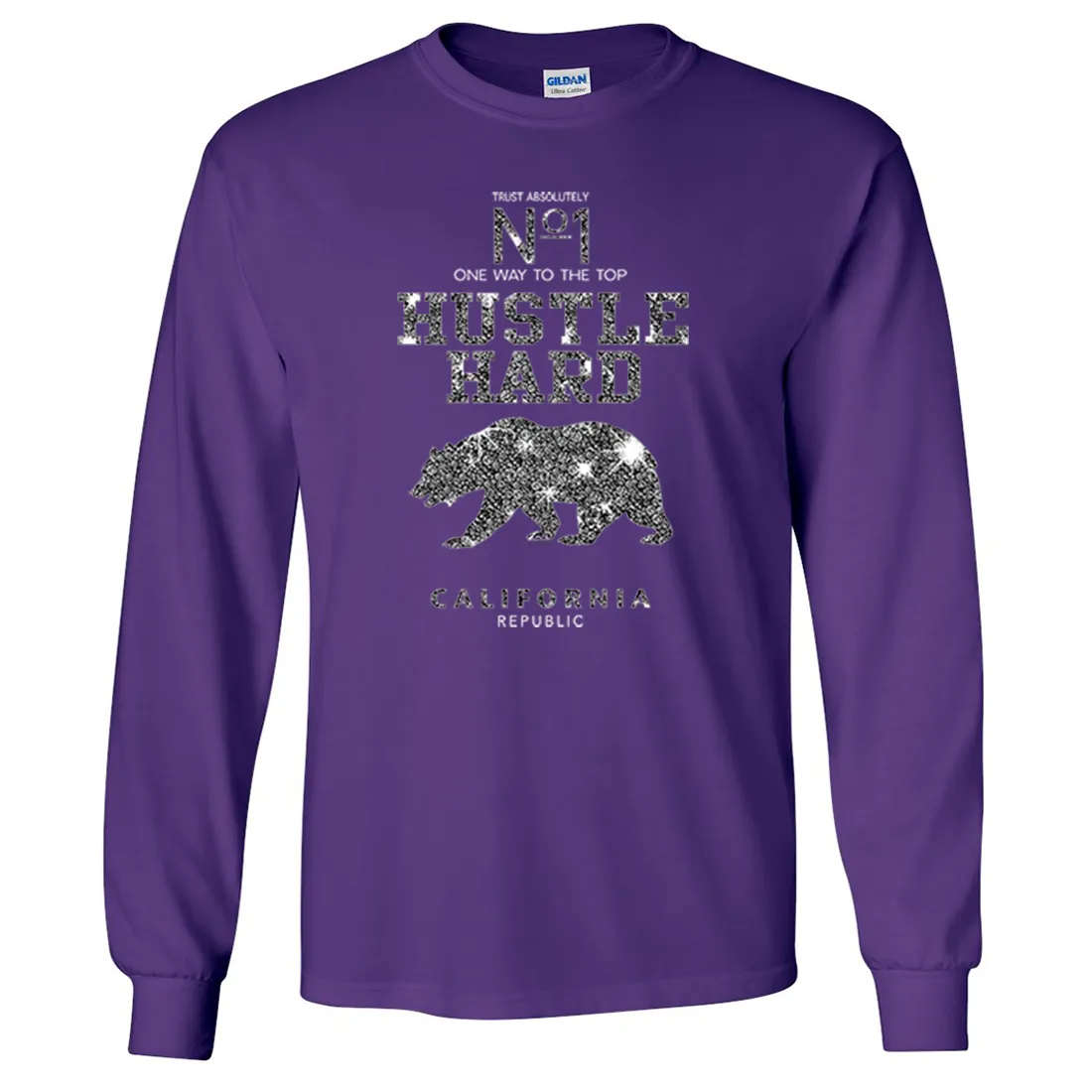 California Hustle Hard Sparkle Long Sleeve Shirt