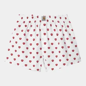 Carhartt WIP - Cotton Heart Print Boxers - White