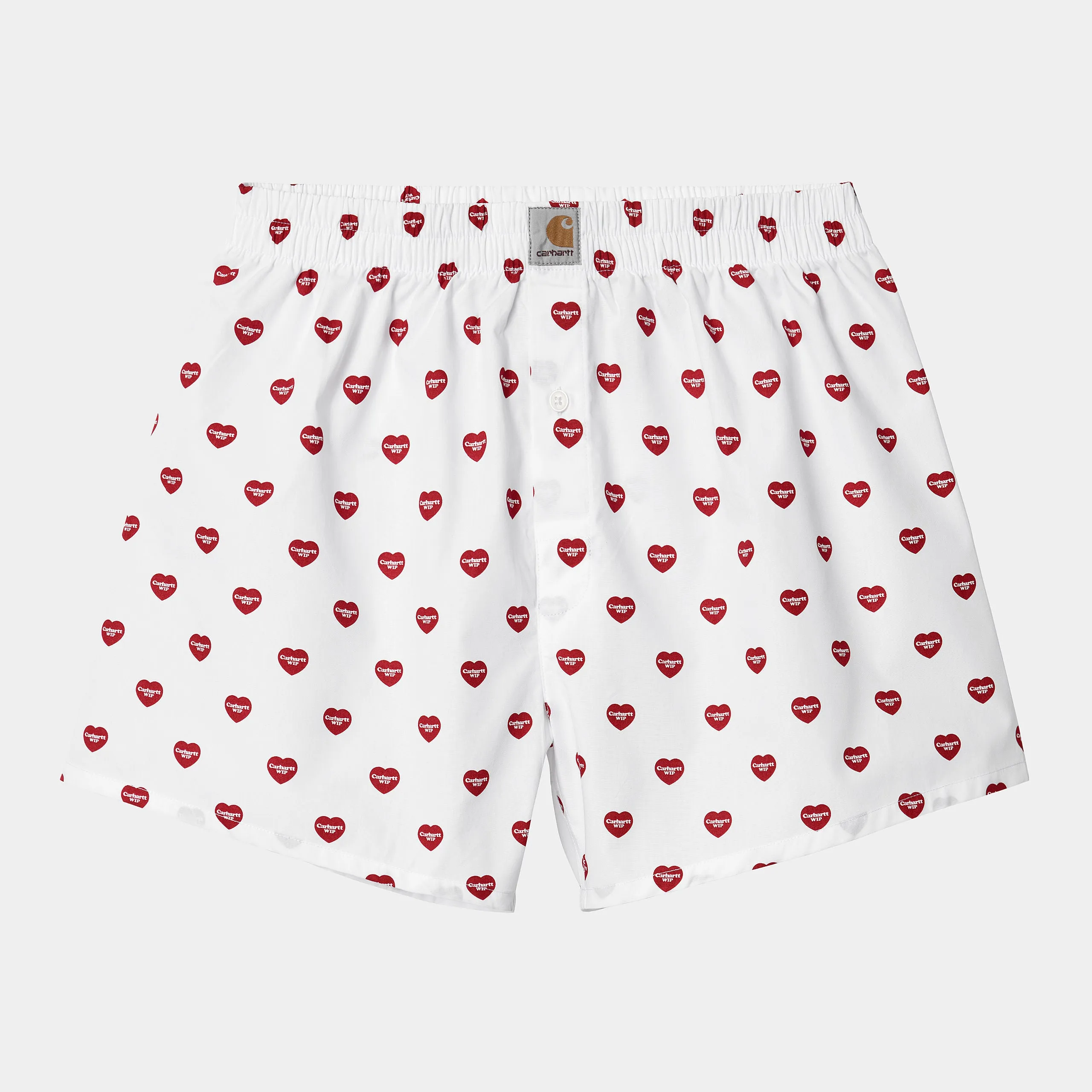 Carhartt WIP - Cotton Heart Print Boxers - White