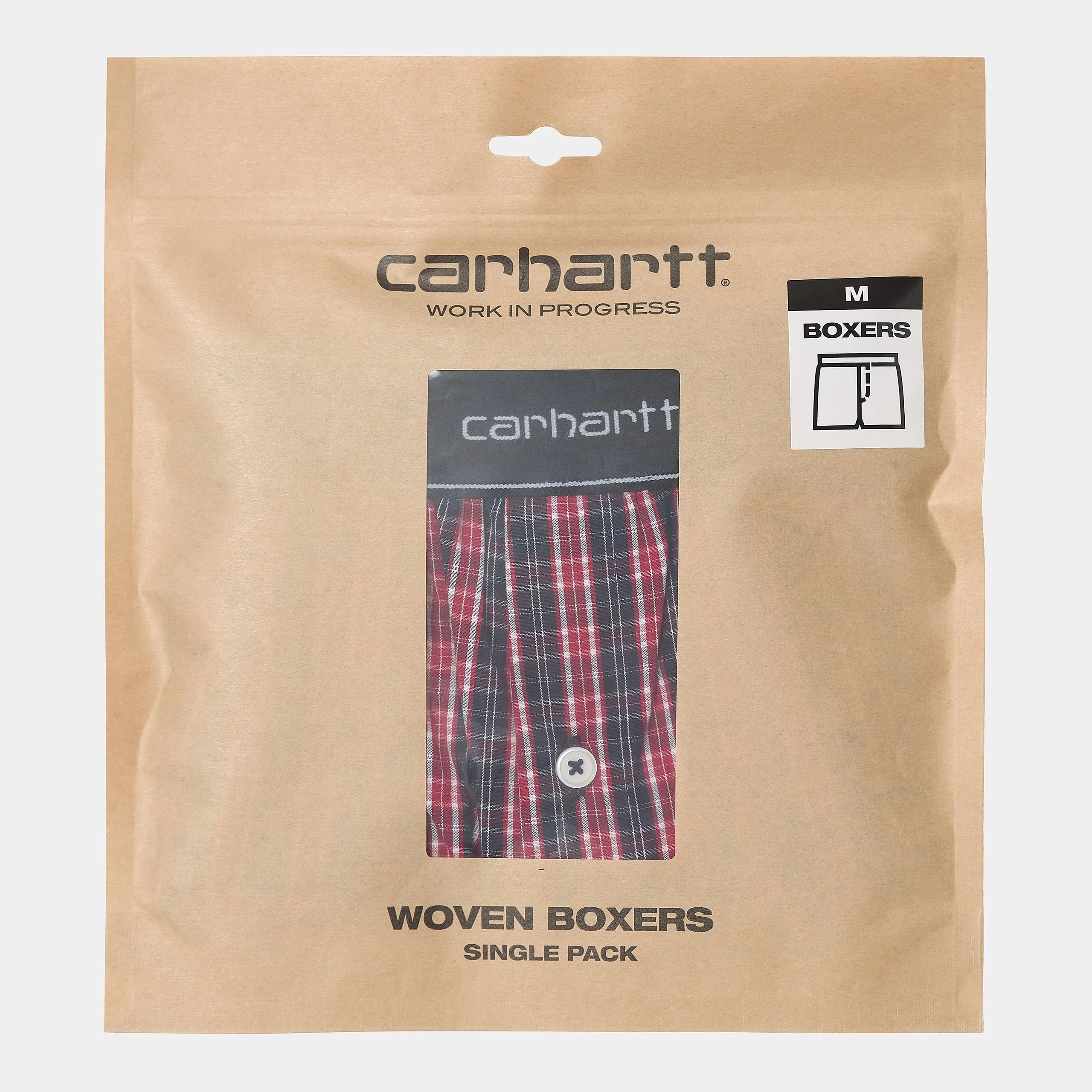 Carhartt WIP - Cotton Script Boxers - Etna Red