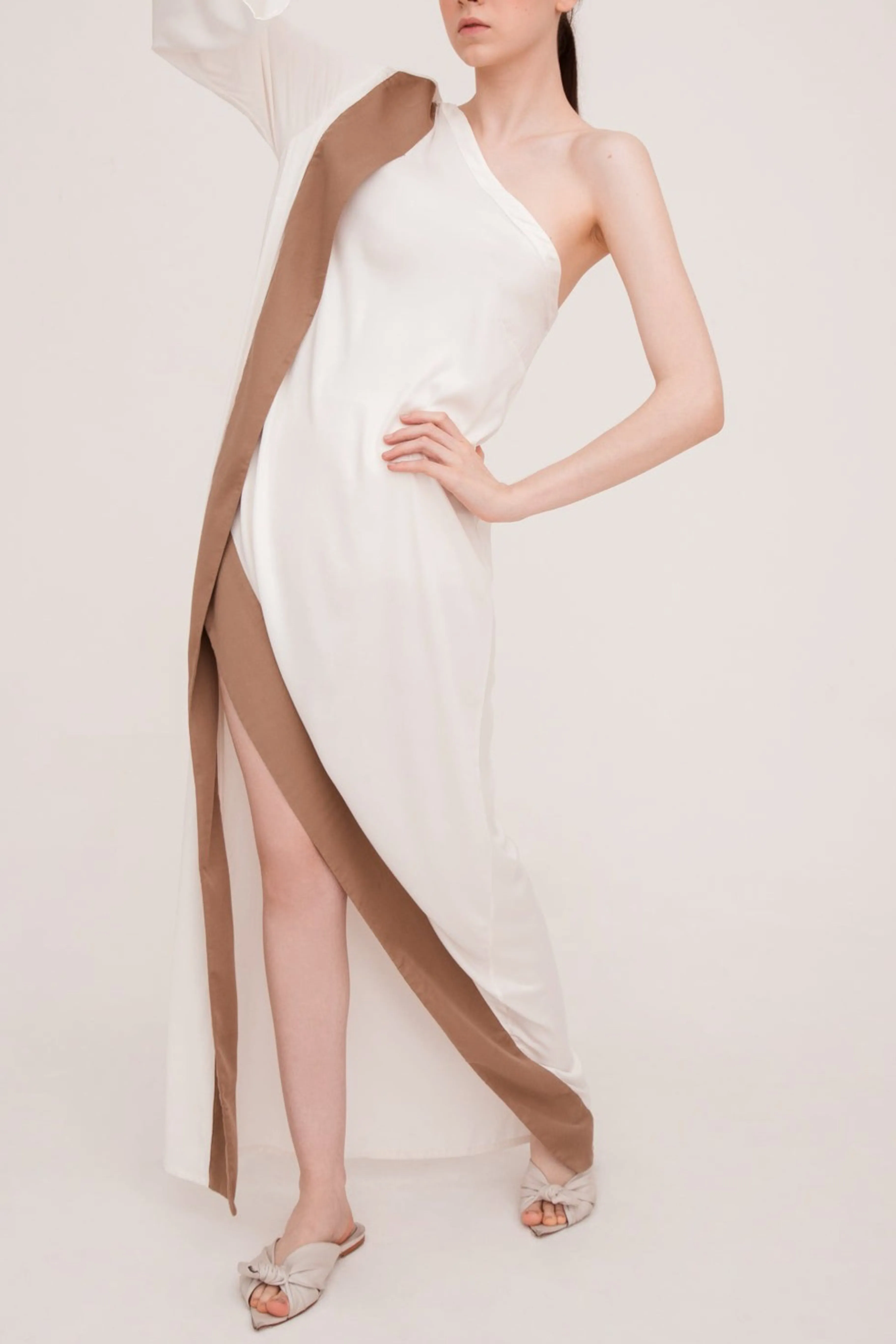 Classic One-shoulder Long Kaftan