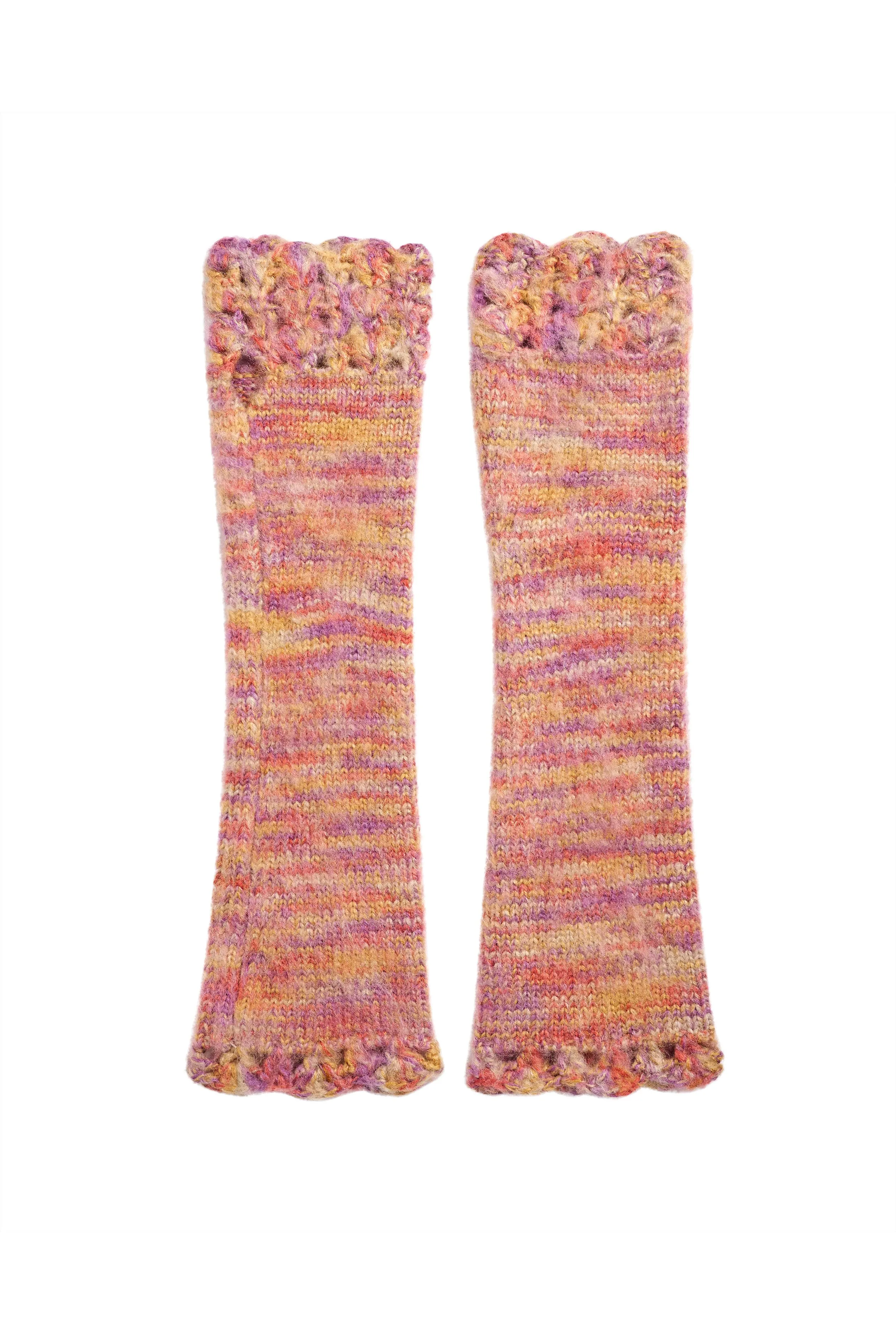 Crochet Trim Arm Warmers