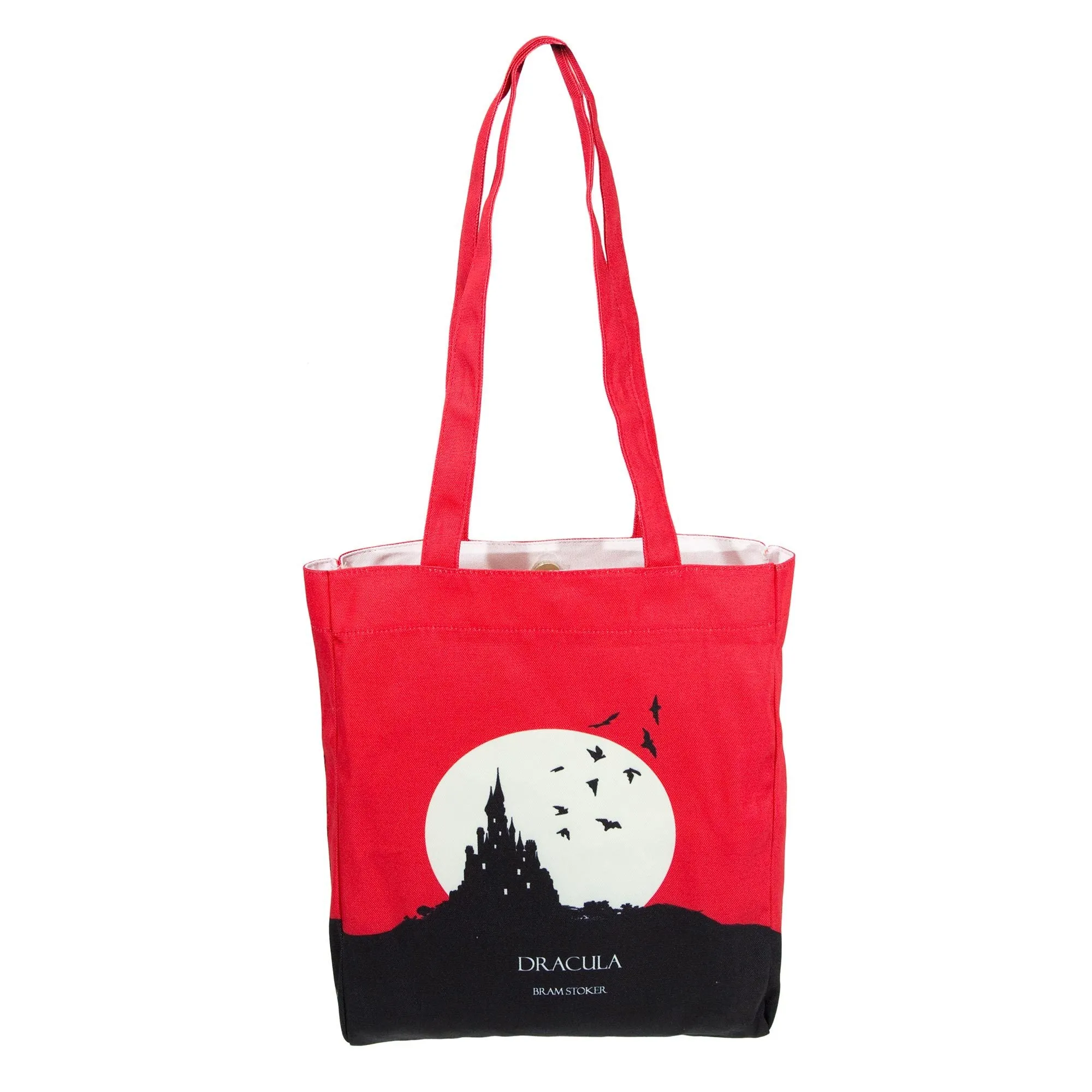 Dracula Moon Book Tote Bag