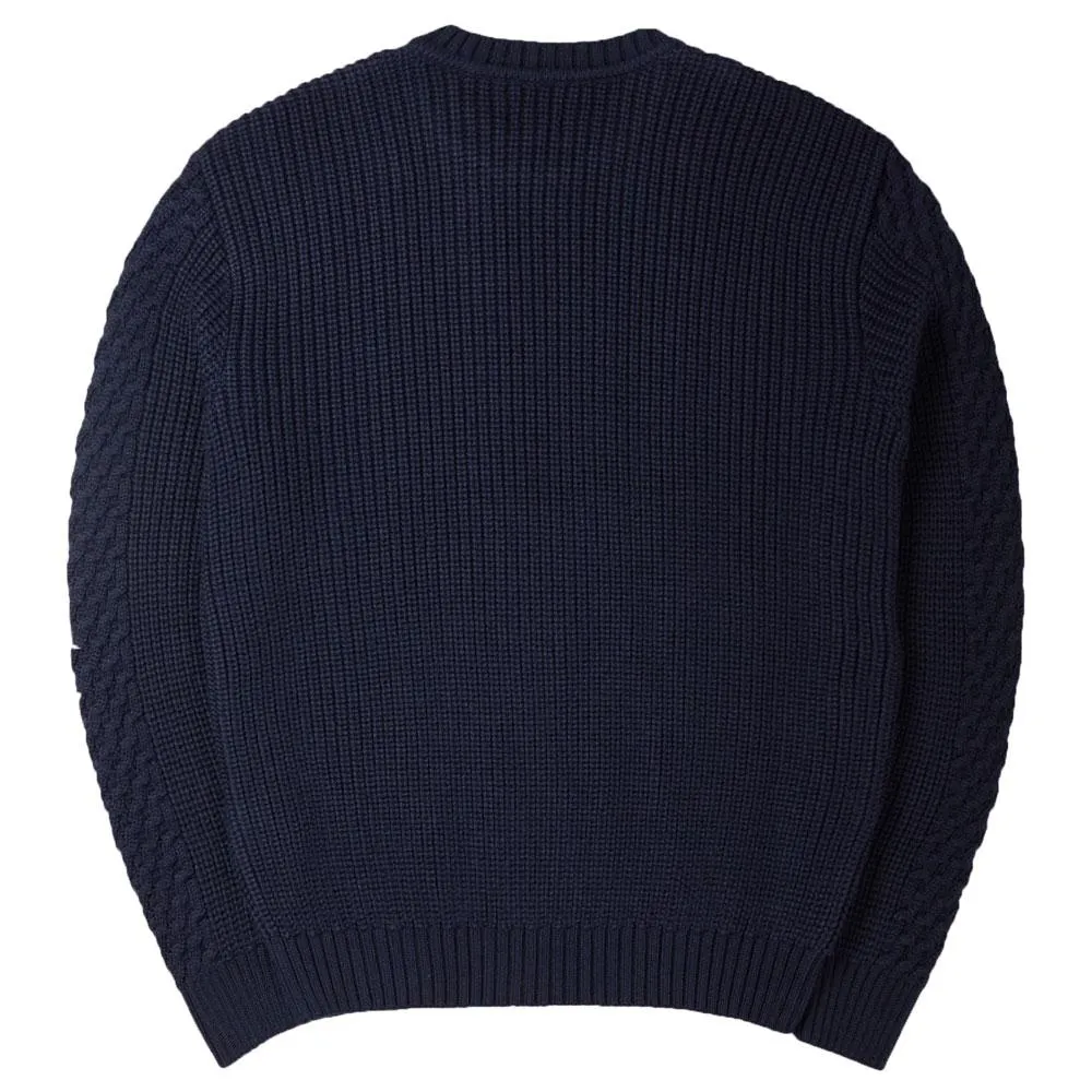 Edwin United Cable Knit Jumper - Navy