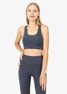 Elevate Life Crossback Bra Graphite