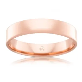 Flat Round 4mm - 18ct Rose Gold