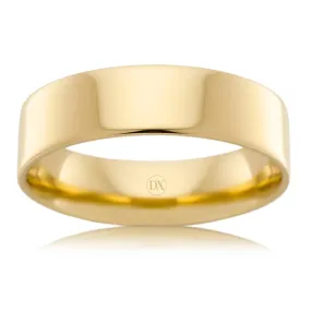 Flat Round 6mm - 18ct Yellow Gold