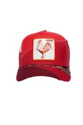 Goorin Bros Farmigami Courage {Cock} Trucker Hat (Red)