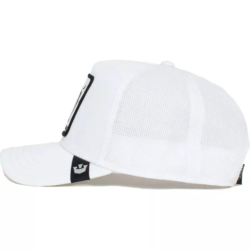 Goorin Bros Platinum Rage (Raging) Trucker Hat (White)