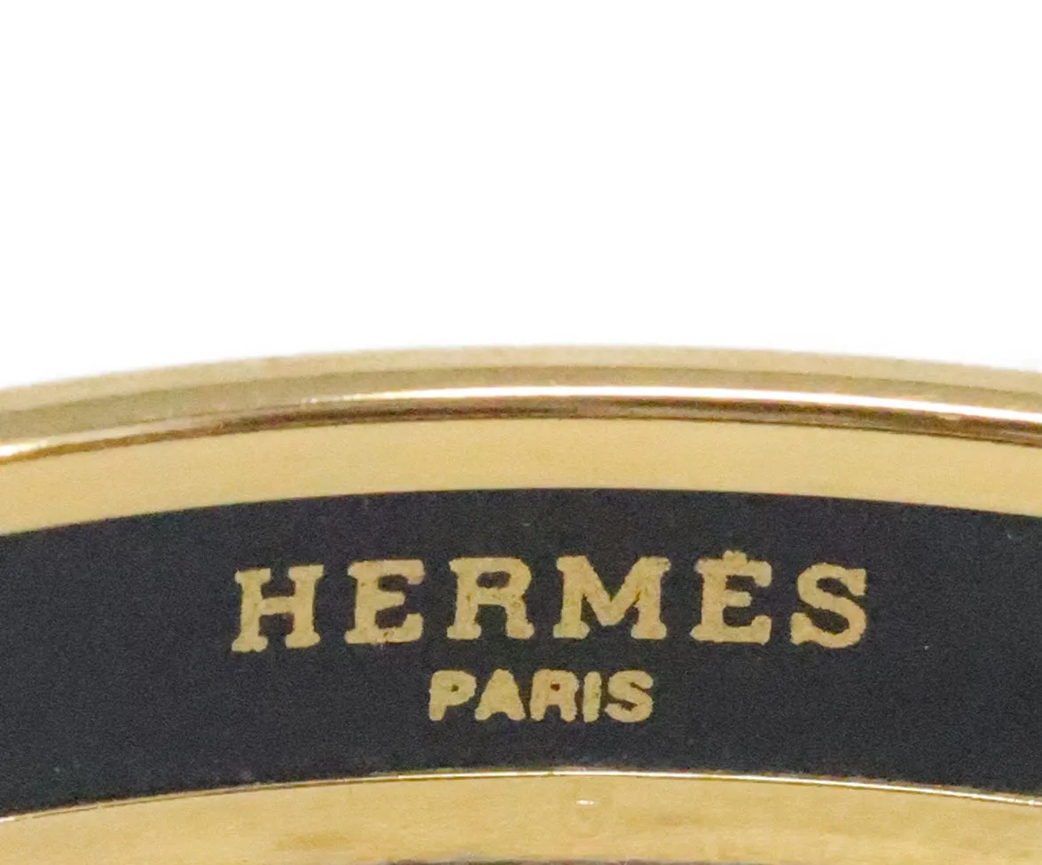 Hermes Multicolor Striped Bangle