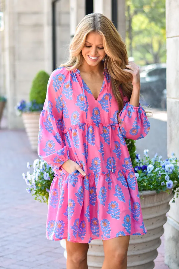 J MARIE PIPER LONG SLEEVE DRESS