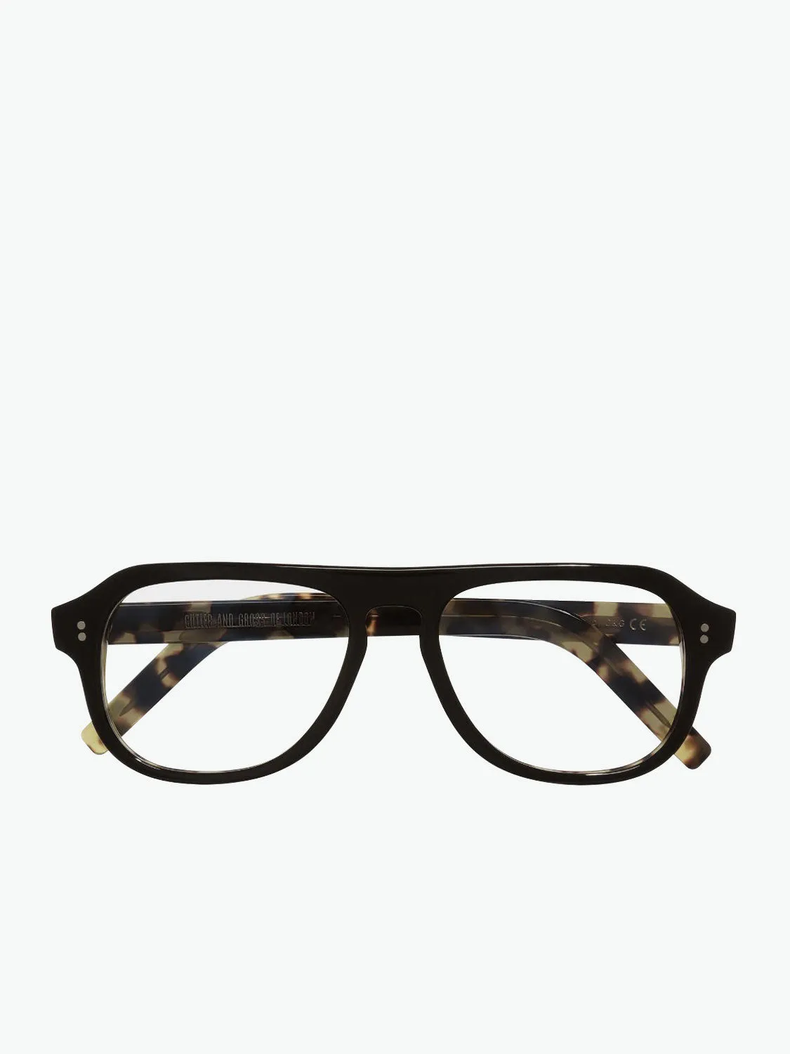 Large Aviator Optical Glasses Black On Camo