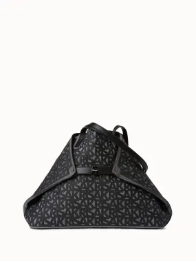 Medium Shoulder Bag With AKRIS Letters Treatment