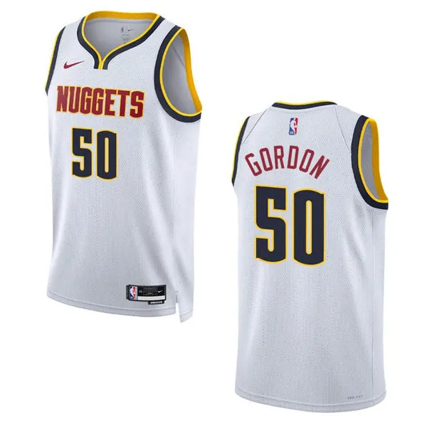 Men's Denver Nuggets Aaron Gordon Association Jersey - White