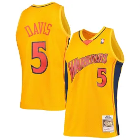 Men's Golden State Warriors Baron Davis 2006-07 Hardwood Classics Jersey - Gold