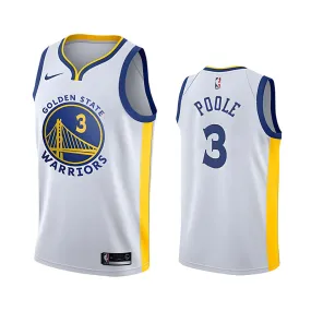 Men's Golden State Warriors Jordan Poole Association Jersey - White