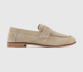 Mens Office Colbert Saddle Loafers Stone Suede