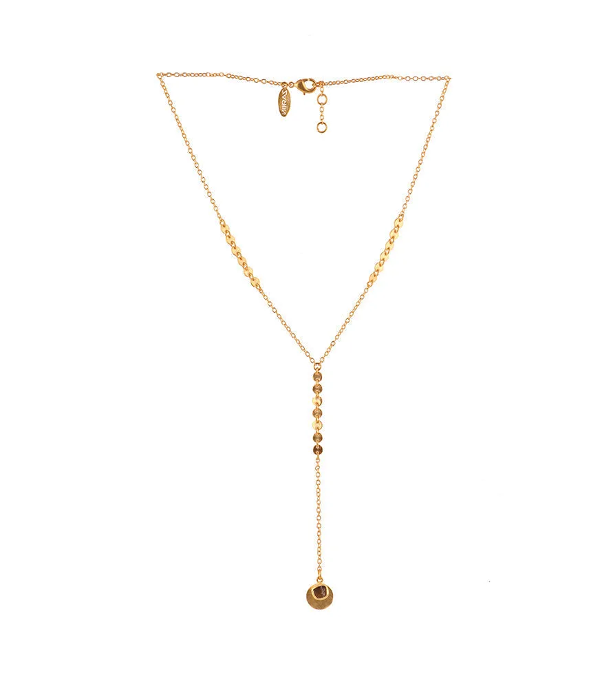 Organic Drops Lariat Necklace