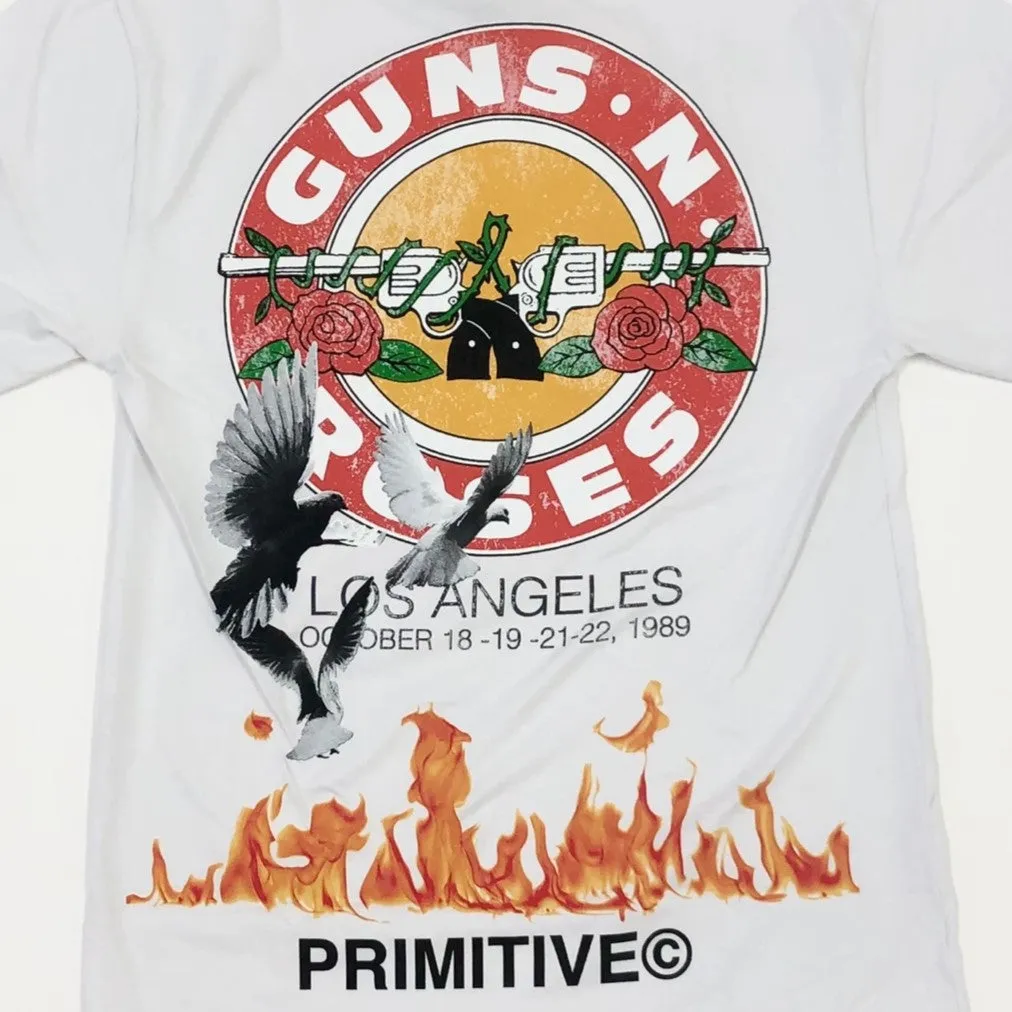 PRIMITIVE x Guns N' Roses Next Door Graphic T-Shirt - White