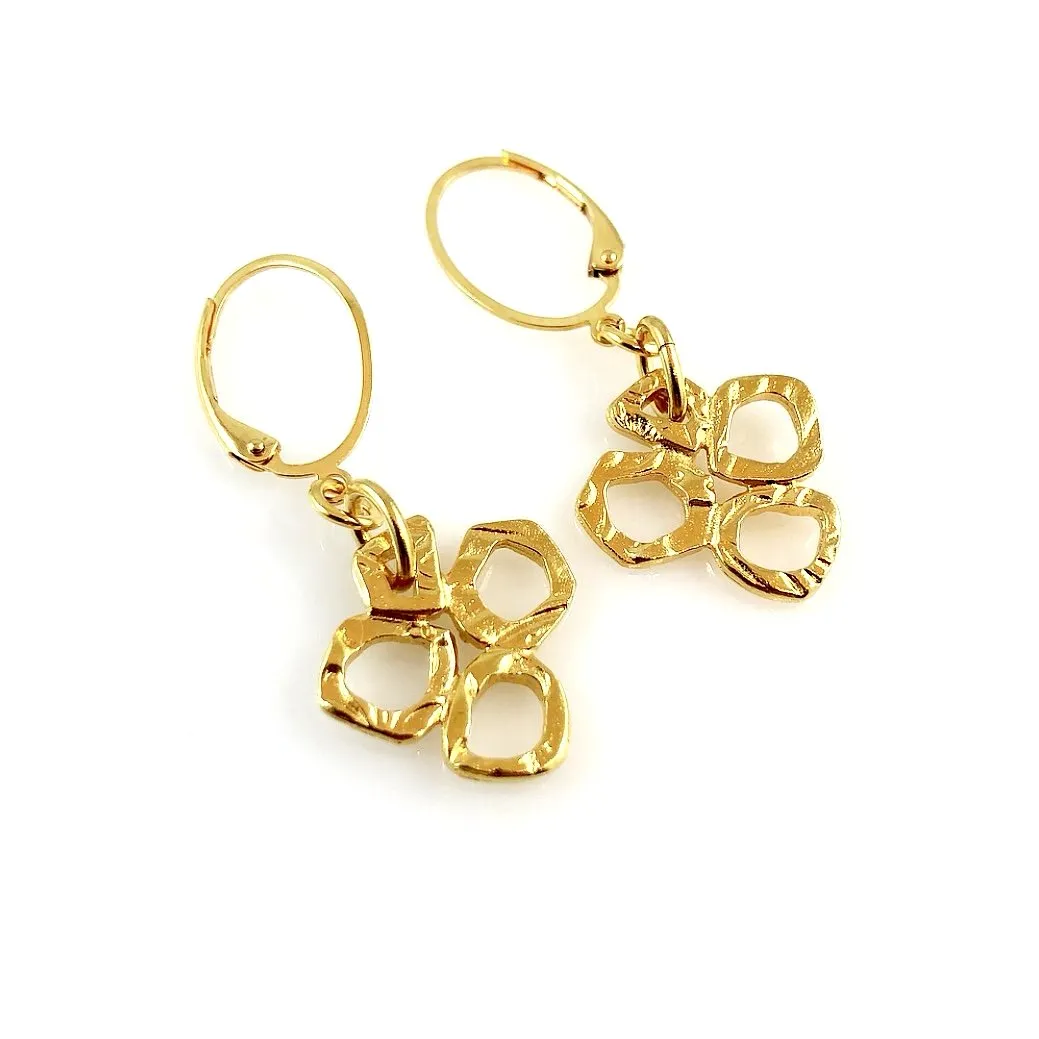 "Linked Together" Earrings (Gold Tone)