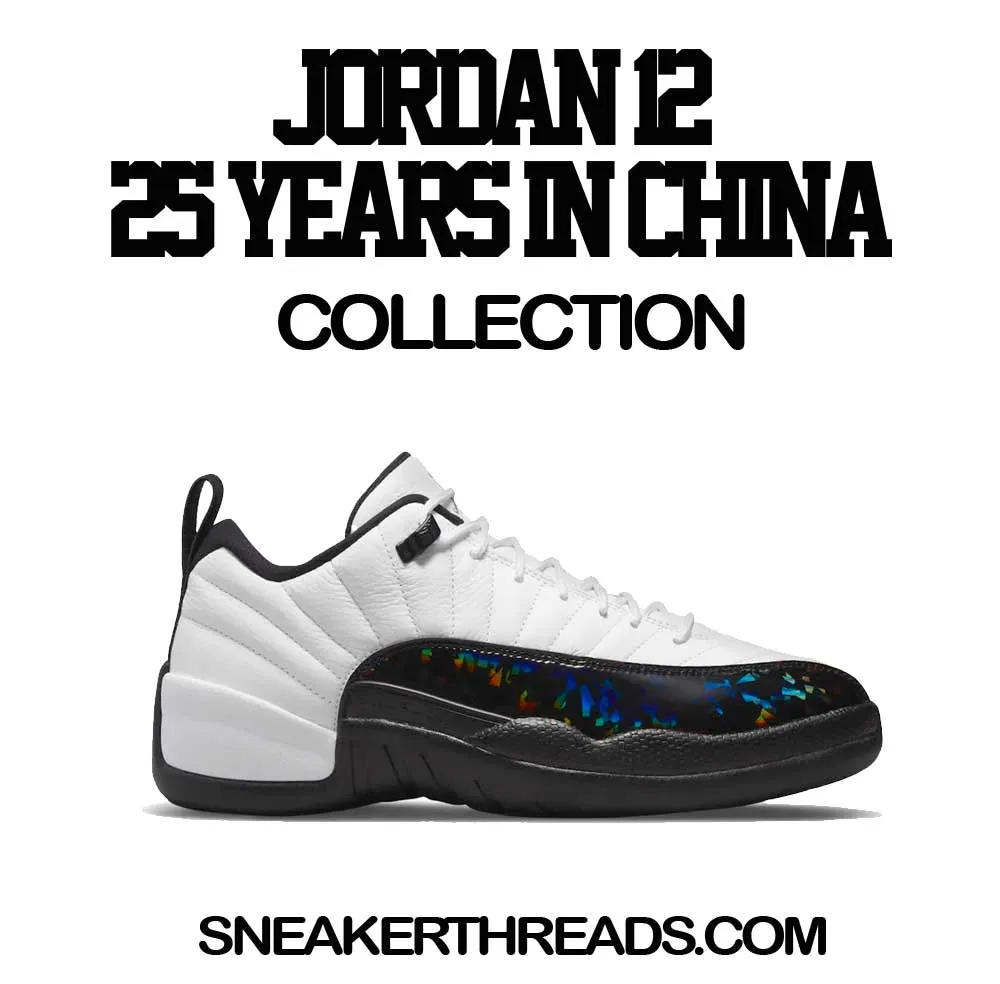 Retro 12 Low 25 Years In China Champ Hustle Shirt