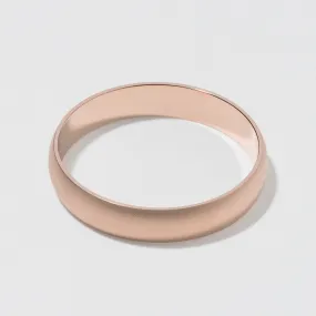 Rose Gold Classic Wedding Band - Matte 4mm