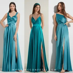 The Emily Bridesmaid Satin Series (Customisable)