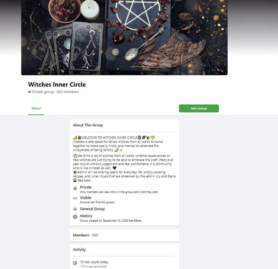 Witches Inner Circle - Facebook Group