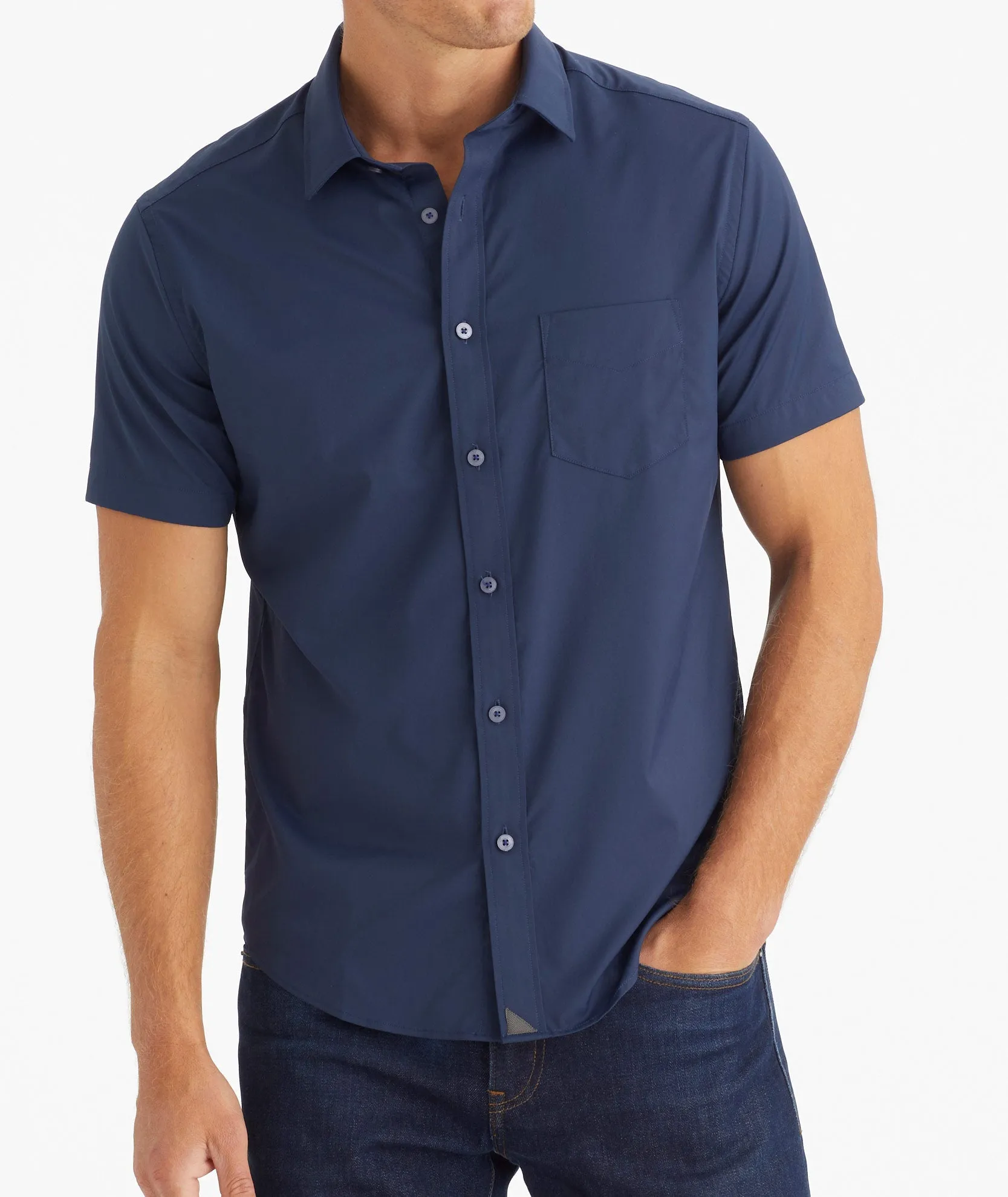 Wrinkle-Free Performance Short-Sleeve Gironde Shirt