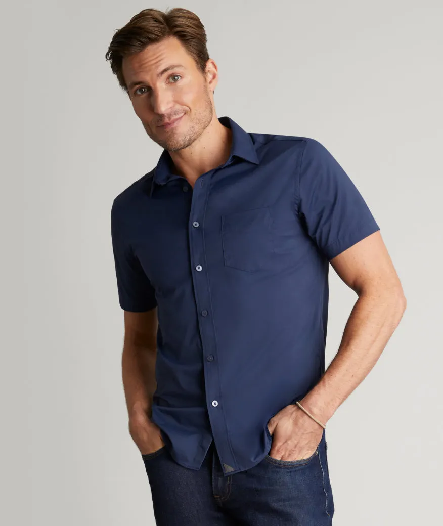 Wrinkle-Free Performance Short-Sleeve Gironde Shirt