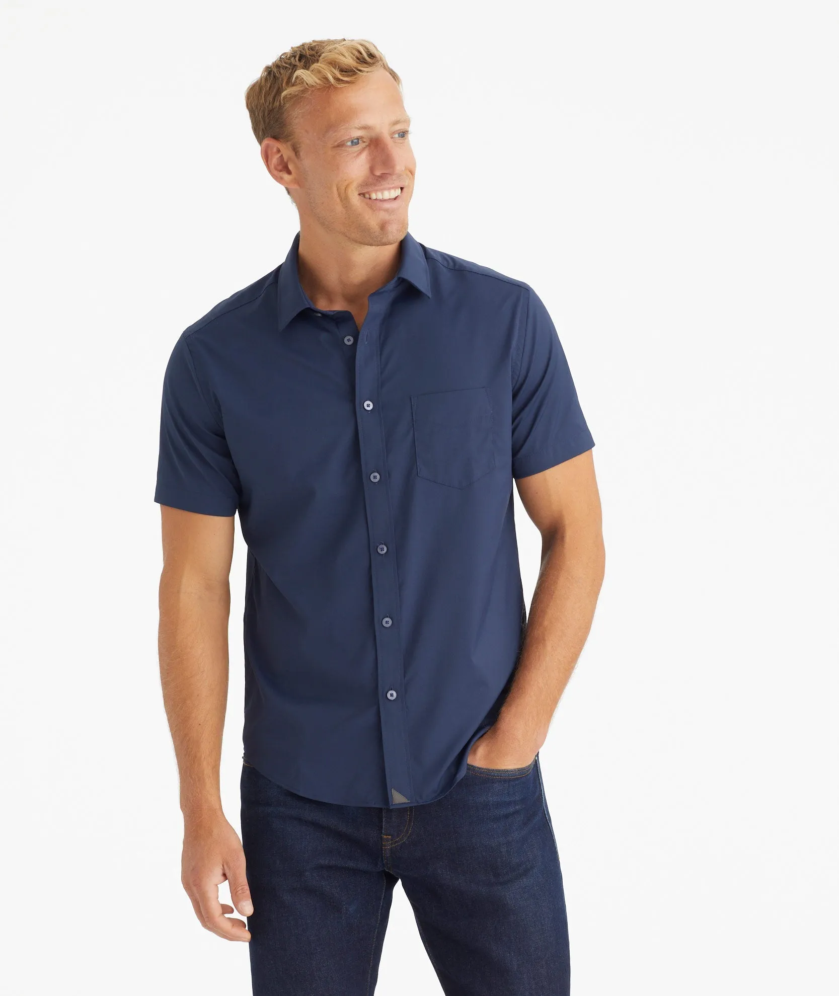 Wrinkle-Free Performance Short-Sleeve Gironde Shirt