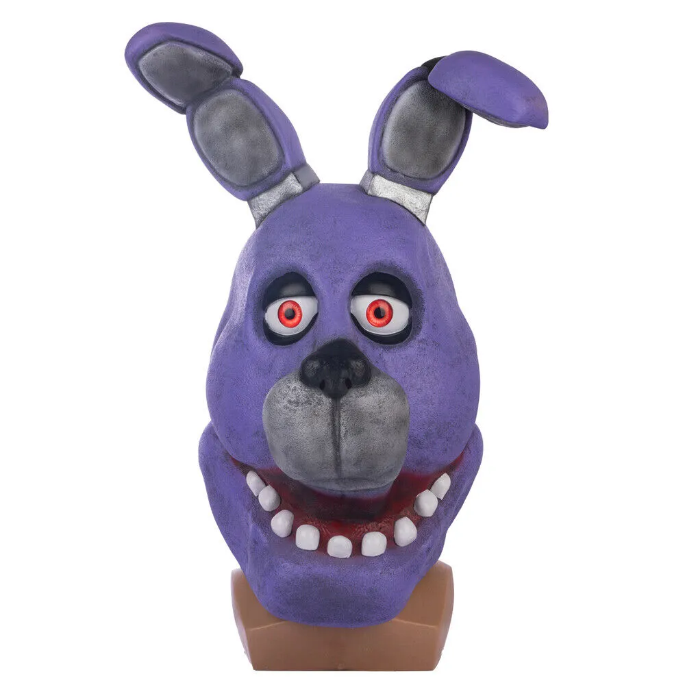 Xcoser Five Nights at Freddy's Bonnie Rabbit Cosplay Masken Latex Vollkopf Erwachsene Halloween