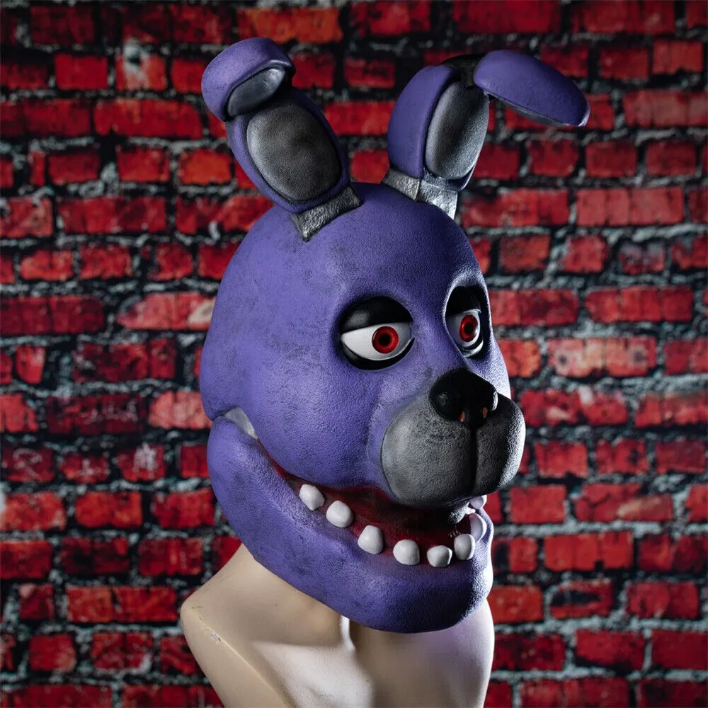 Xcoser Five Nights at Freddy's Bonnie Rabbit Cosplay Masken Latex Vollkopf Erwachsene Halloween