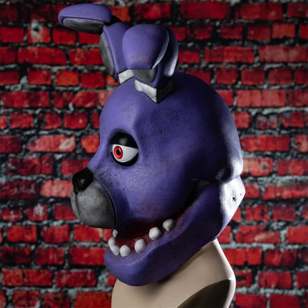 Xcoser Five Nights at Freddy's Bonnie Rabbit Cosplay Masken Latex Vollkopf Erwachsene Halloween